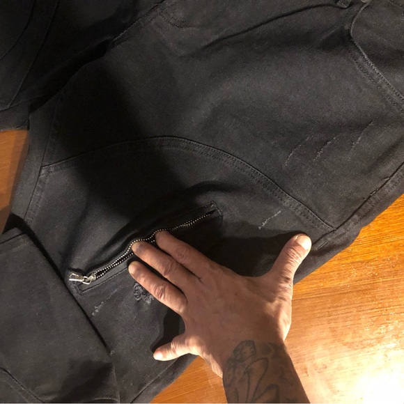 NWOT Fashion Nova Ryda Moto Skinny Jean - Black Size 42 - Picture 8 of 16